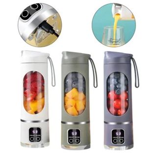 Mini Liquidificador Portátil 450ml com Display Digital – Leve Saúde Para Onde Você For, 8 Laminas em Oferta na Shopee