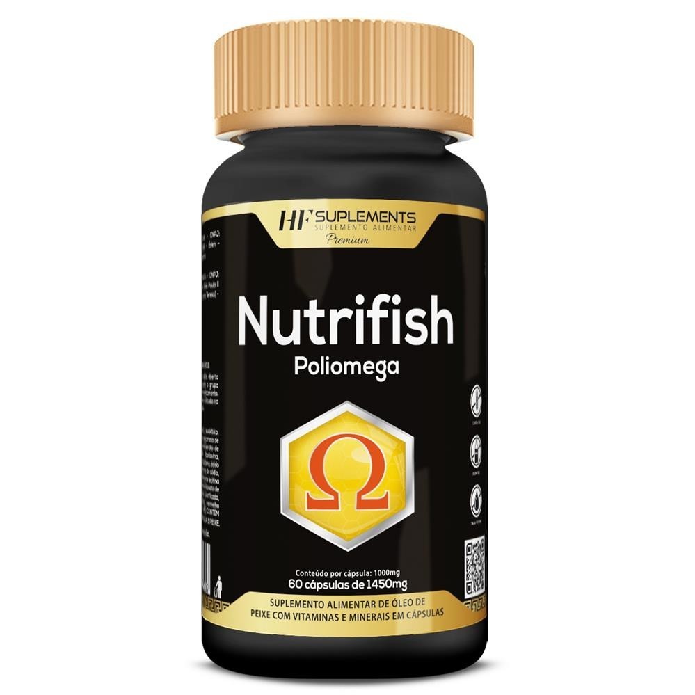 NUTRIFISH POLIOMEGA OMEGA VITAMINA A D C E K B1 B2 B3 B6 B12 FERRO ZINCO TR