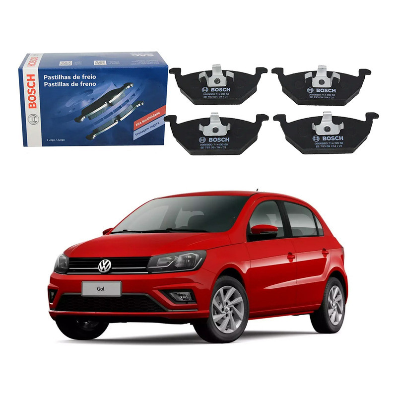 Pastilha Freio Dianteira Bosch Gol G8 1.0 1.6 2020 A 2023