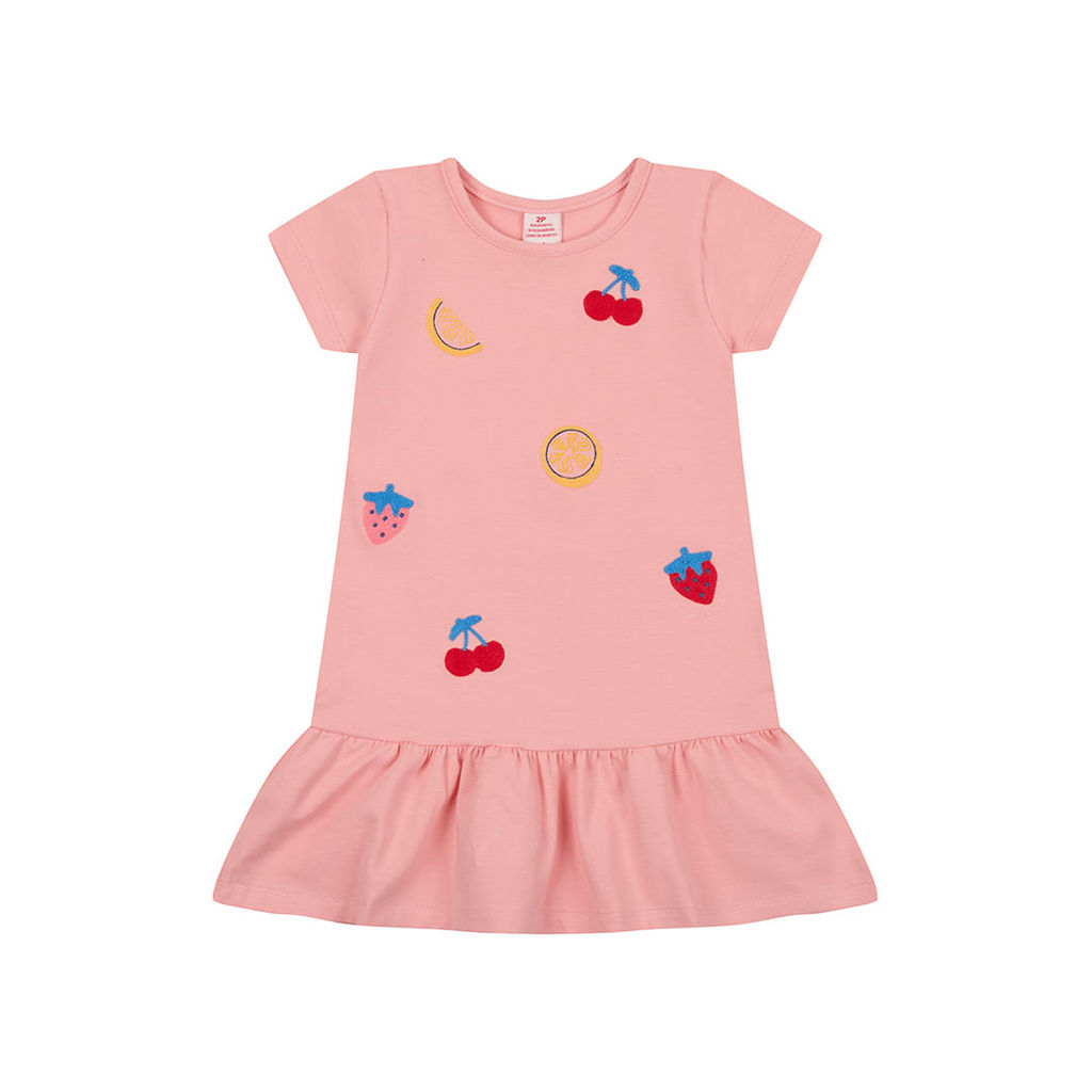 Vestido Curto Bordado Menina Marisol