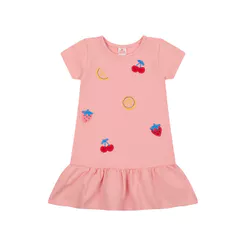 Vestido Curto Bordado Menina Marisol