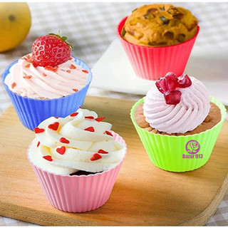Kit 12 Pecas Forminha De Silicone Forma Assadeira Para Cupcake Capcake Mini Bolo - Air Fr…