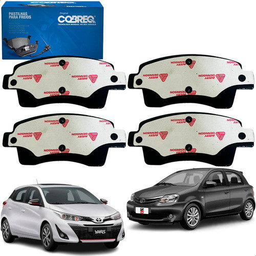 Pastilha Freio Dianteira Etios Yaris 1.3 1.5 2012 2013 2023.