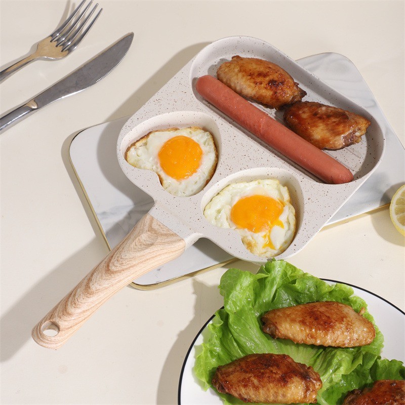 Panela 3 em 1 Antiaderente, Fácil de Limpar Panela com Divisórias Multiuso Frigideiras em Oferta na Shopee