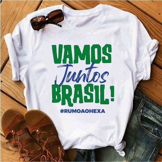 Camiseta Copa do Mundo Brasil tshirt VARIAS verde amarelo hexa copa do mundo 2026