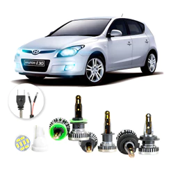 Kit Ultra Led Nano Hyundai I30 2009 A 2012 H1 H7 H27 30000lm