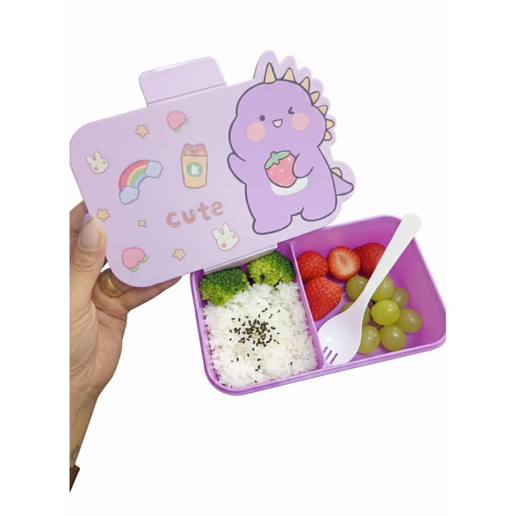 Marmita Lancheira Pote Infantil 2 Divisorias com Talher  Escolar em Oferta na Shopee