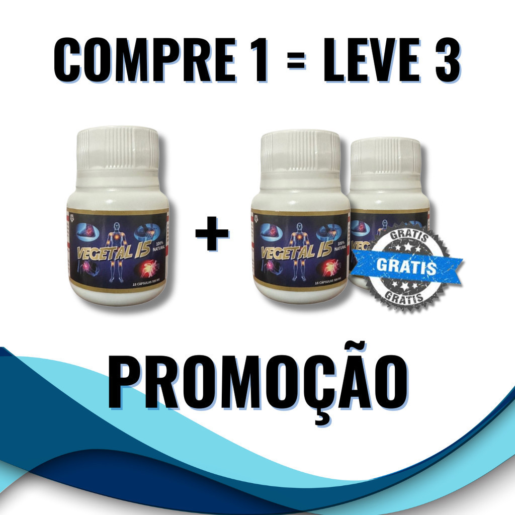 Vegetal 15 ORIGINAL - Kit 3 Frascos