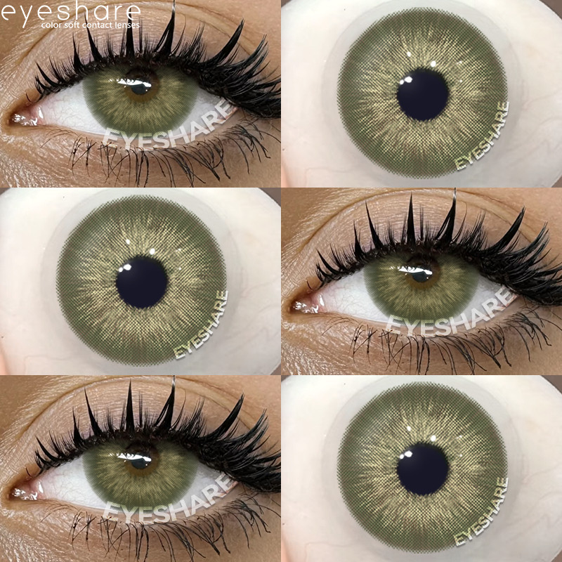 Eyeshare Verde Azul Lente De Contato Lentes Verdes Suaves Da Moda