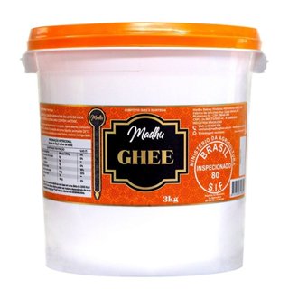 Ghee Original Balde 3kg | Madhu Ghee em Oferta na Shopee