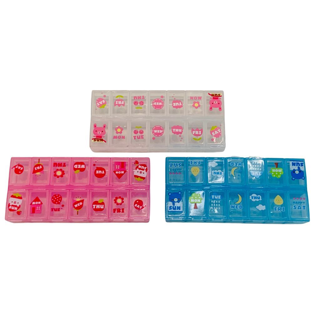 Porta Comprimido Remédio Organizador Semanal - 14 Compartimentos em Oferta na Shopee