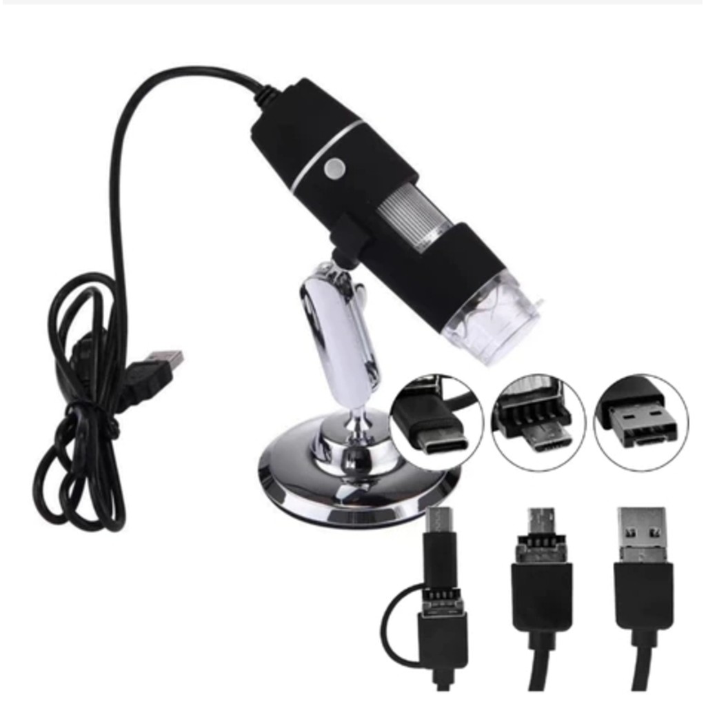 Microscópio Digital USB HD Zoom 1600x Profissional Câmera 2MP