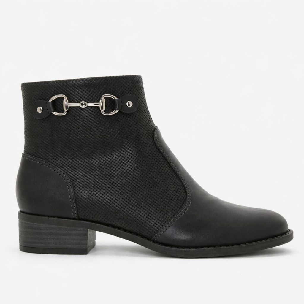 Bota Feminina Modare Cano Curto Confortável Montaria Preta