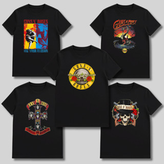 [Camiseta Premium em Algodão Puro]GXG Guns N Roses Banda Rock 100% Algodão em Oferta na Shopee