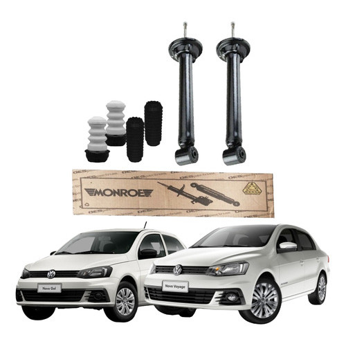 Par Amortecedor Traseiro Gol Voyage G5 G6 G7 Monroe + Axios em Oferta na Shopee