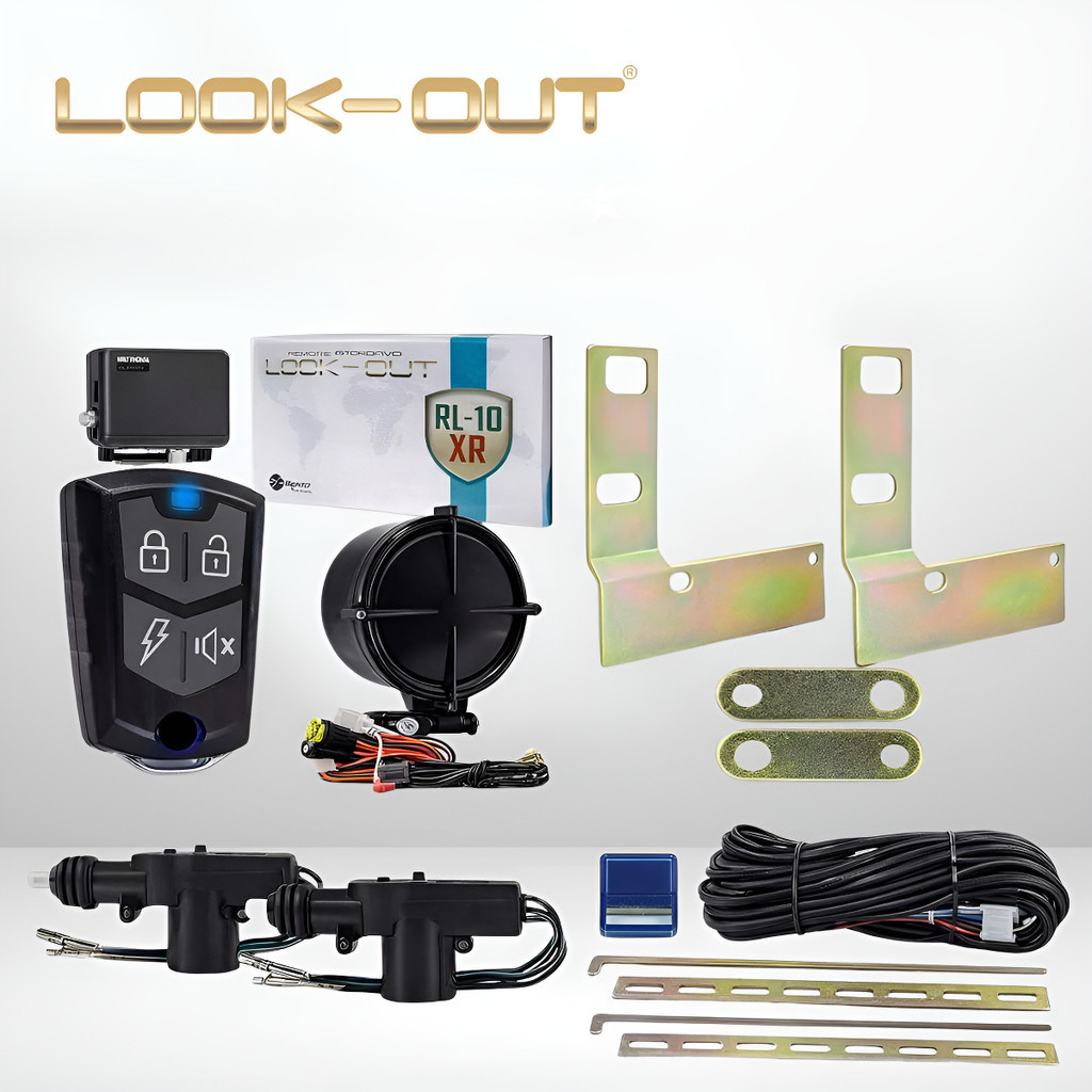 Alarme Automotivo Look Out Com Trava Elétrica 2 Portas sirene e controle Corsa Wind Pickup