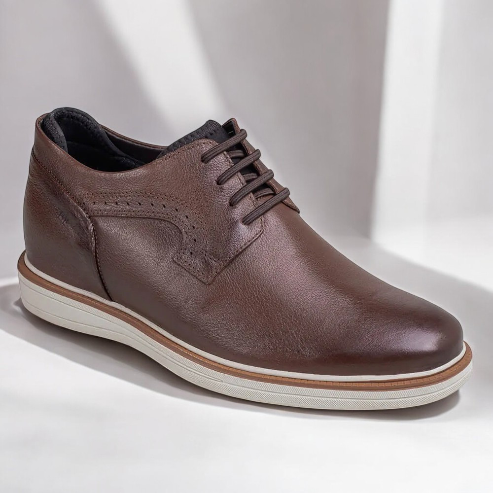 Sapato Rafarillo Social Boston Alth Aumenta Altura 7cm Couro