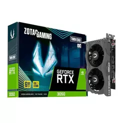 Placa de Video Zotac GeForce RTX 3050 Twin Edge OC, 6GB, GDDR6, 96-bit, ZT-A30510H-10L-NAC