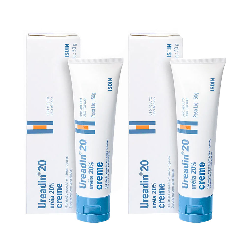 Kit 2 Creme Hidratante para Áreas Secas Isdin Ureadin 20 50g em Oferta na Shopee