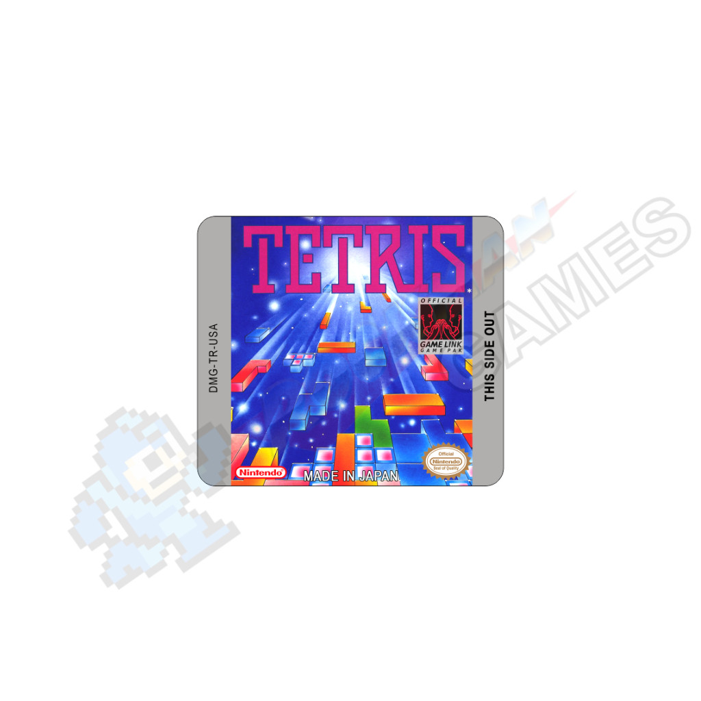Tetris - Label Adesiva P/ Cartucho De Gameboy e Gameboy Color