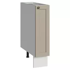 Balcão Porta-Temperos 20 cm 1 Porta (Sem Tampo) Branco/Crema Vik Madesa
