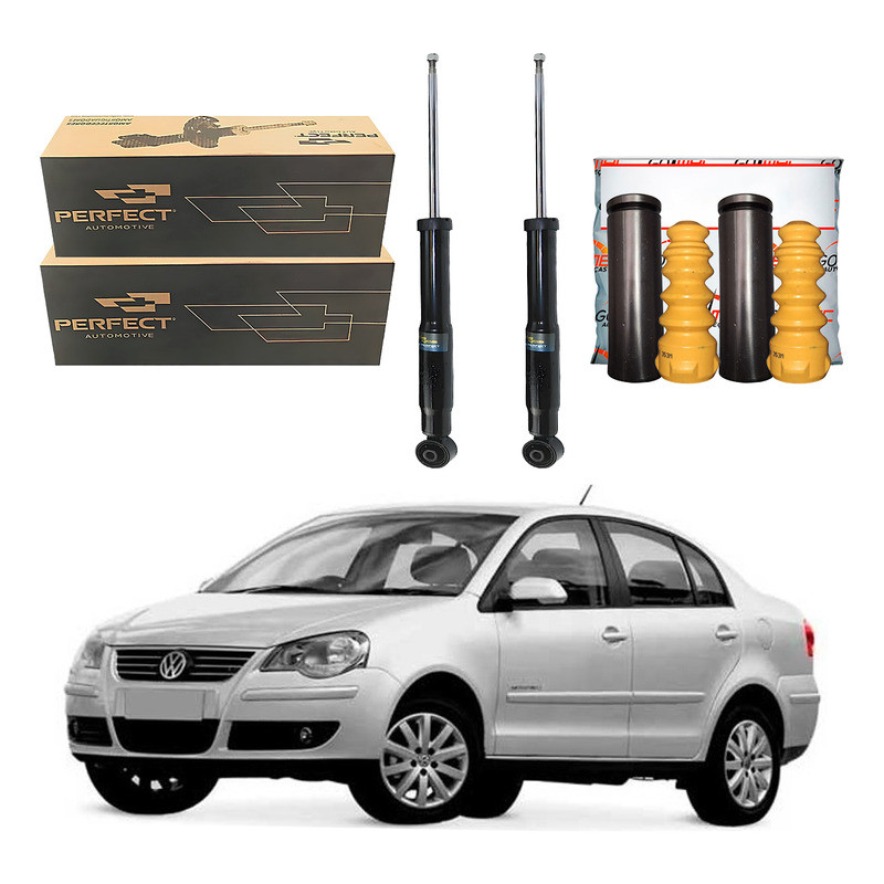 Kit Amortecedor Traseiro Polo Sedan 1.6 2.0 2007 A 2011 em Oferta na Shopee