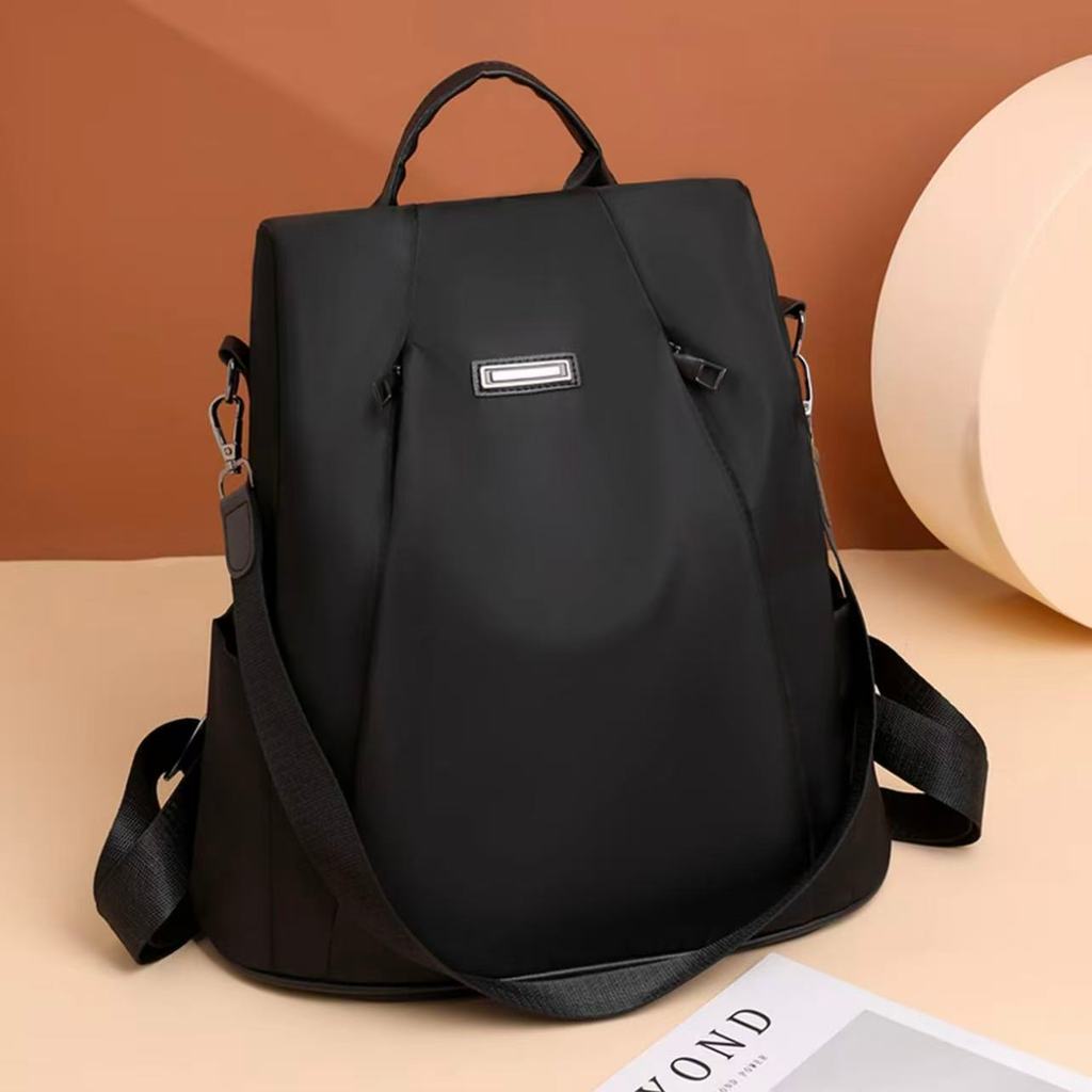 Mochila Casual Feminina Elegante E Minimalista Leve Com Grande Capacidade E Alça Dupla De Ombro Couro PU TM9006 VT