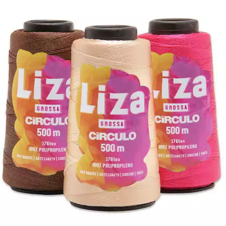 LIZA GROSSA 500M CIRCULO - KIT COM 3 UNIDADES