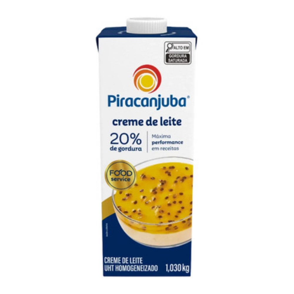 Creme de Leite Uht 20% 1,03kg - Piracanjuba