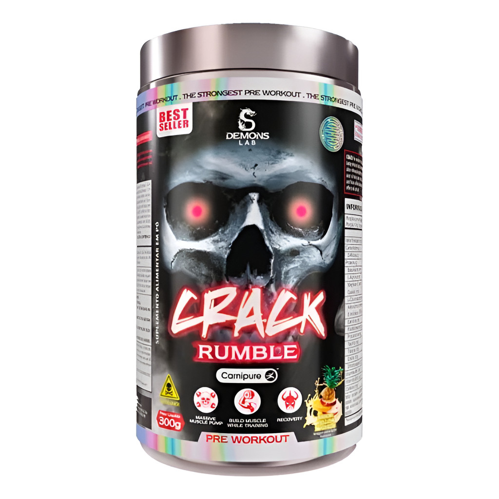 PreTreino Crack Yellow Madness 300g Demons Lab Frutas Tropicais
