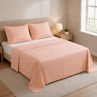 Jogo De Cama Lençol Casal Padrão 4 Peças Percal Algodão Com Fronha Estampado em Oferta na Shopee