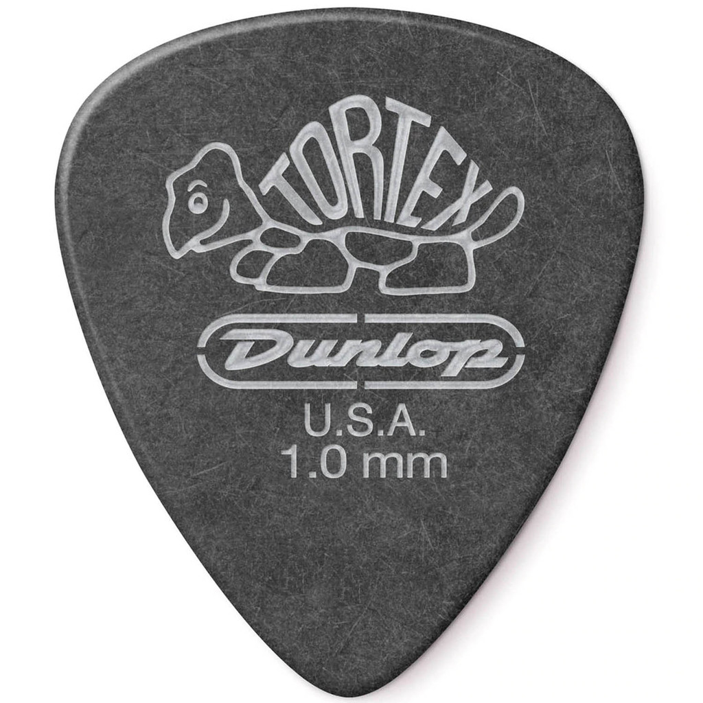 Palheta 1.0mm Preta Violão Guitarra Tortex Dunlop 488R1.0 Cod. 1351