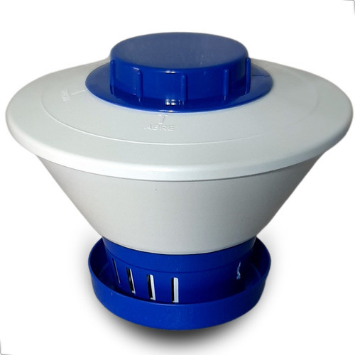 Clorador Flutuante Margarida Para Pastilhas De Cloro Para Piscina Suporte Brustec Azul
