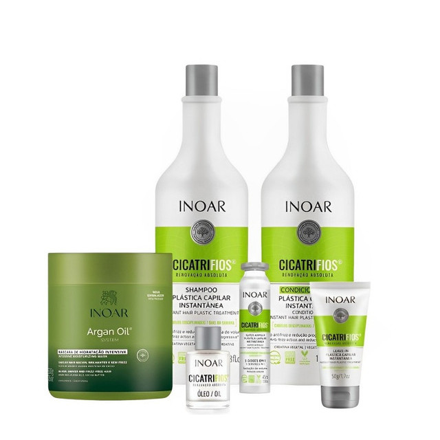 Inoar Cicatrifios Oil Kit Completo 6 Produtos em Oferta na Shopee