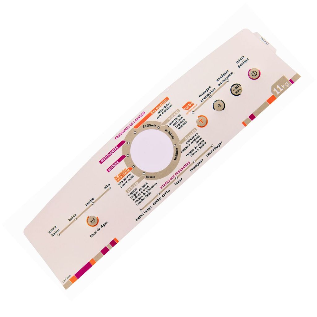 Adesivo Decorativo Lavadora Brastemp BWL11A 326064461 Branco CP