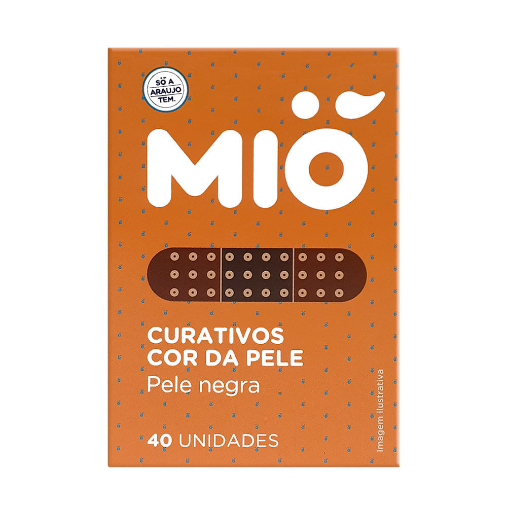 Curativo Cor da Pele Mió Pele negra 40 Unidade em Oferta na Shopee