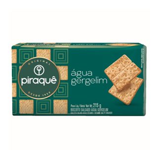 Biscoito Salgado Piraquê Água Gergelim 215g em Oferta na Shopee