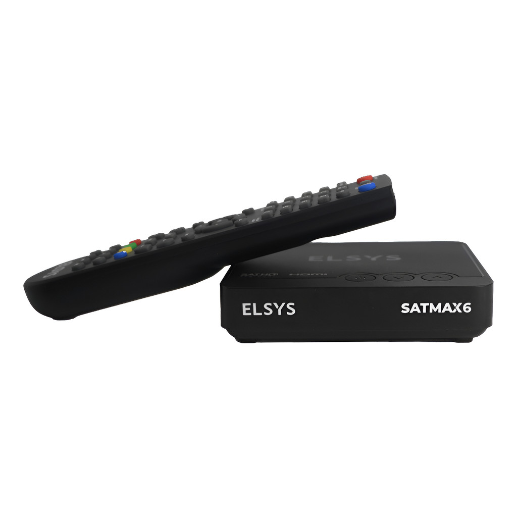 Receptor Tv Digital Satélite Full Hd Regional Satmax 6 Elsys Preto 127/220v  ETRS72