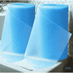 Kit 2 Bobina Plástico Bolha Azul 40cm x 100m 35 Micras Reforçado para Embalagens Proteção e Envio