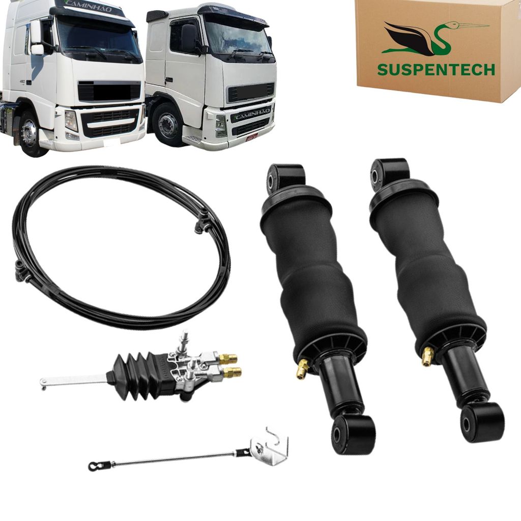 Kit Conforto Completo Suspensão Ar Cabine Volvo FH - 2004 a 2014 - Traseiro