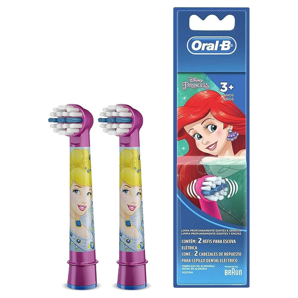 Refil Para Escova Elétrica Oral-B Kids Princesas 2 Unidades em Oferta na Shopee