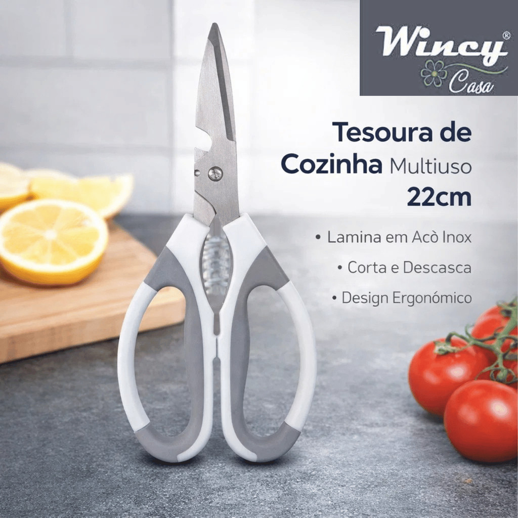 Tesoura de Cozinha Multiuso 22cm - Wincy Casa / Cozinha Casa Cortar Utensílio Resistente