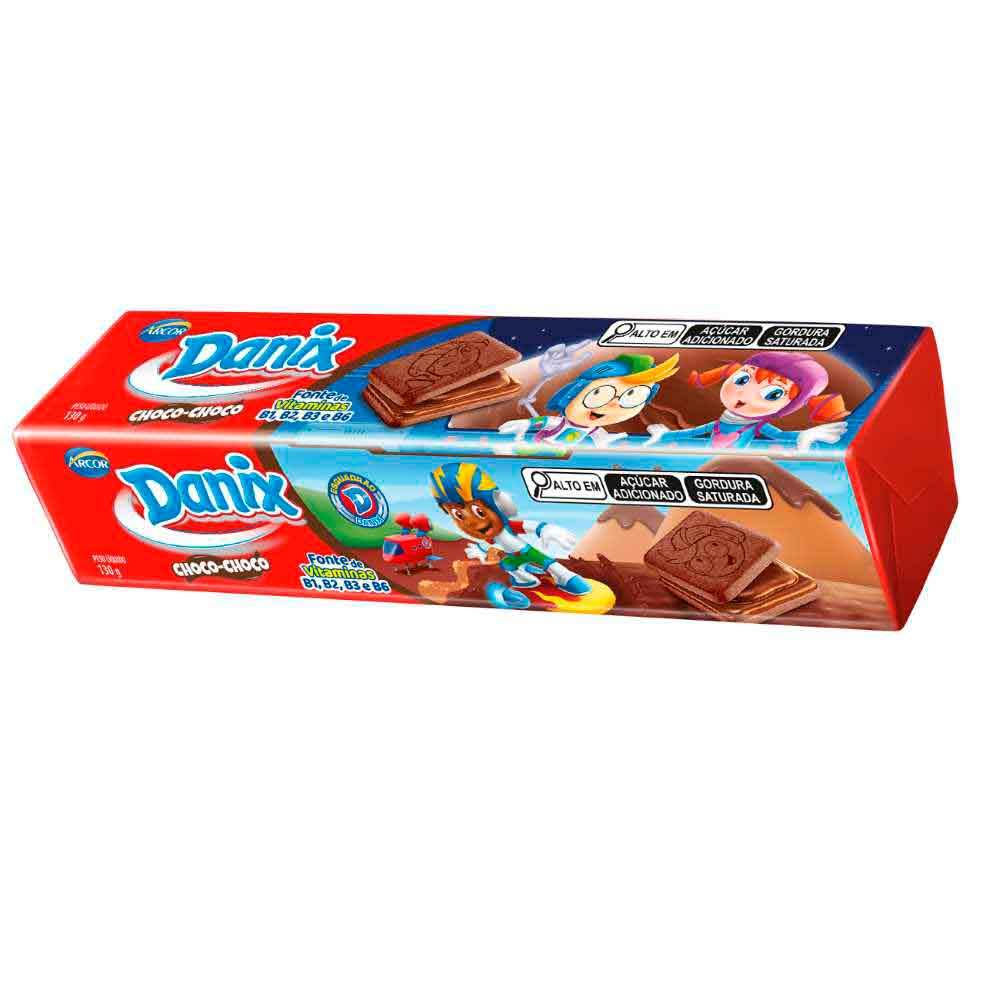 Biscoito Recheado Danix Smurfs Sabor Chocolate 130g