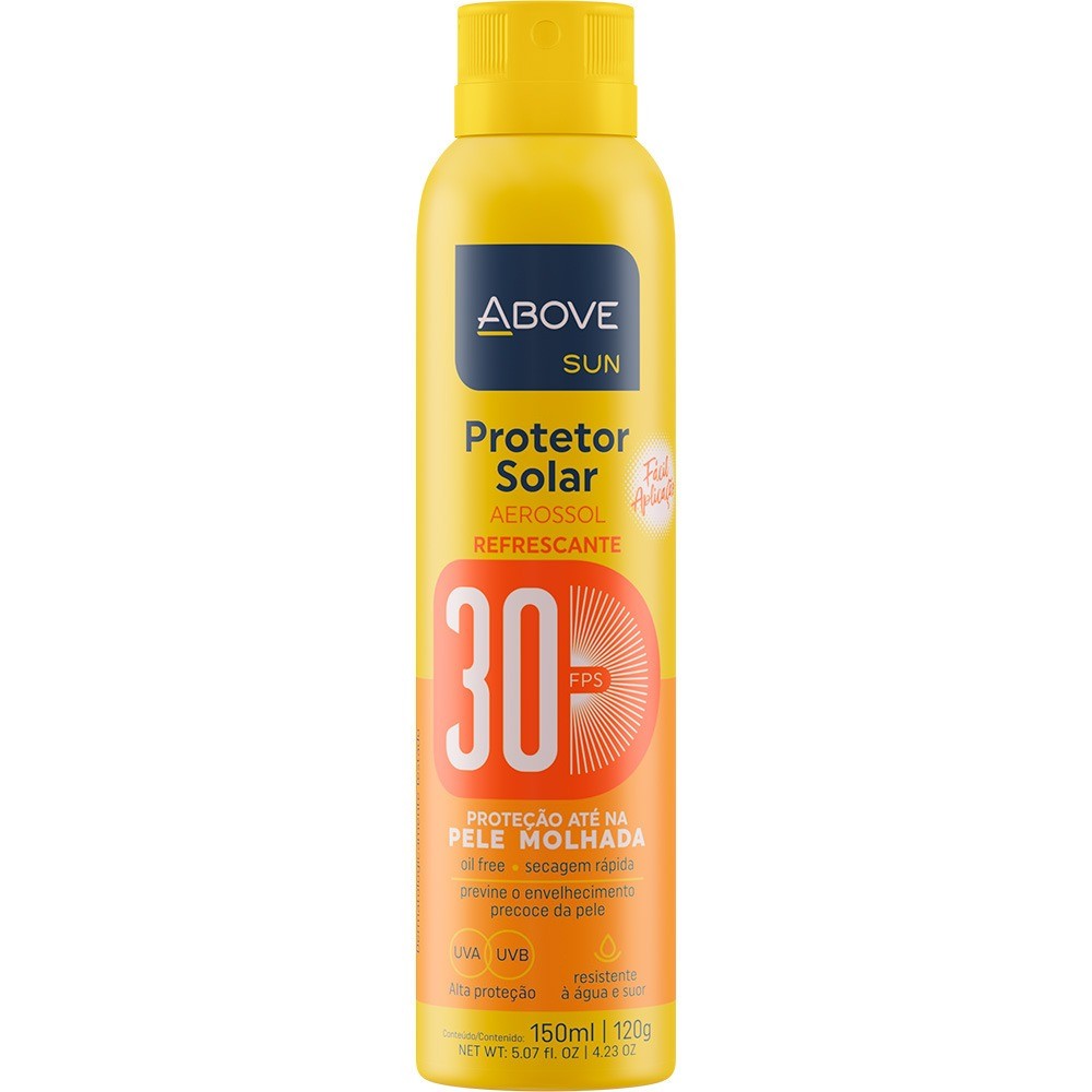 Protetor solar aerosol 150 ml FPS 30 Sun Above