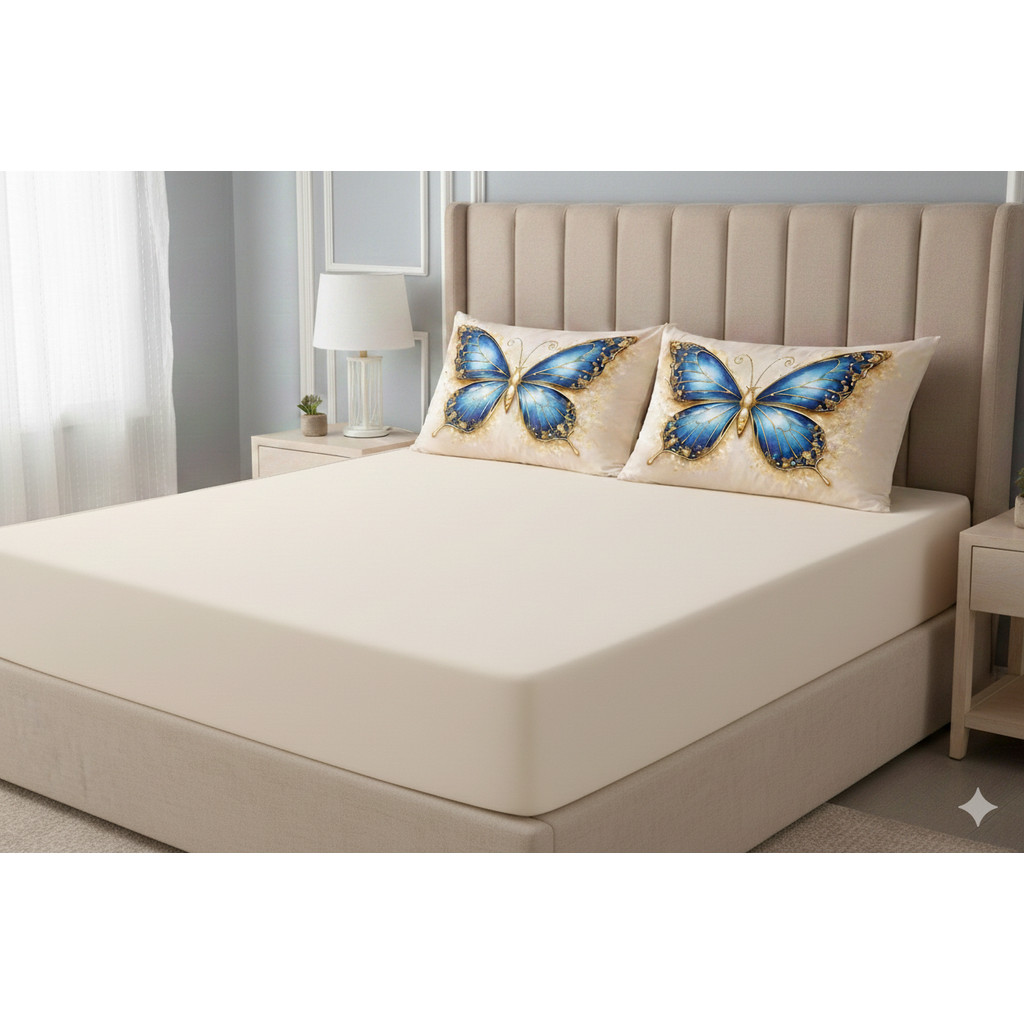 Jogo de Cama Lençol Estampado com Elástico Micropercal 300 Fios Solteiro Casal Queen King Macio