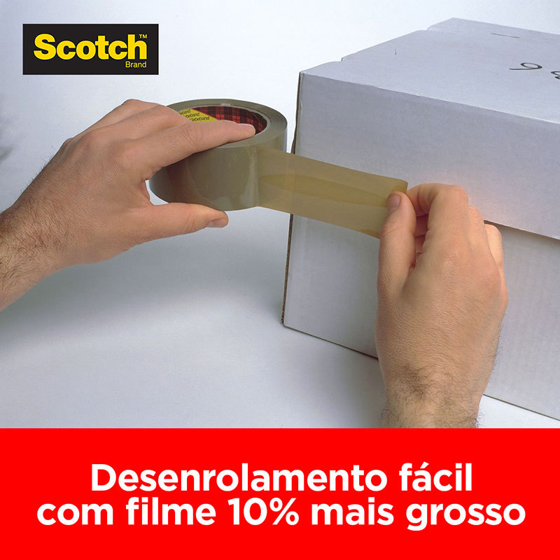 Fita para embalagem Marrom 45mm x 45m 5802 3M · foto 2