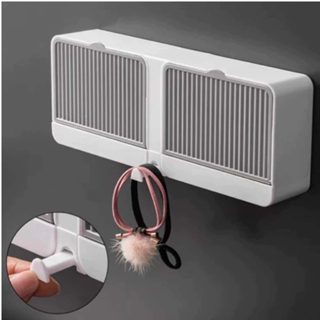 Dupla Saboneteira Suporte Parede Sem Furar Porta Sabonete Fixação com Adesivo em Oferta na Shopee