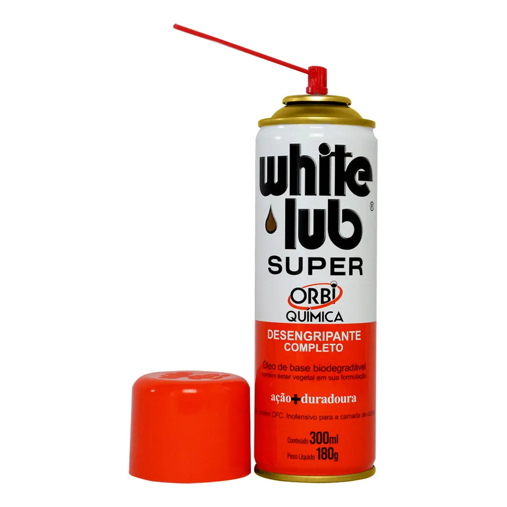 Desengripante Lubrificante Multiuso White Lub Orbi Química 300ml Parafuso Ferrugem