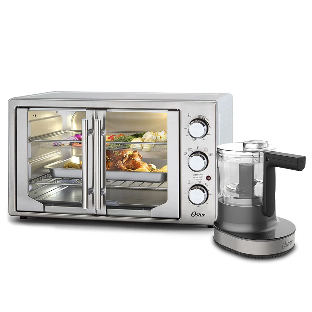 Kit Forno e Fryer French Door e Processador Oster Up & Down em Oferta na Shopee