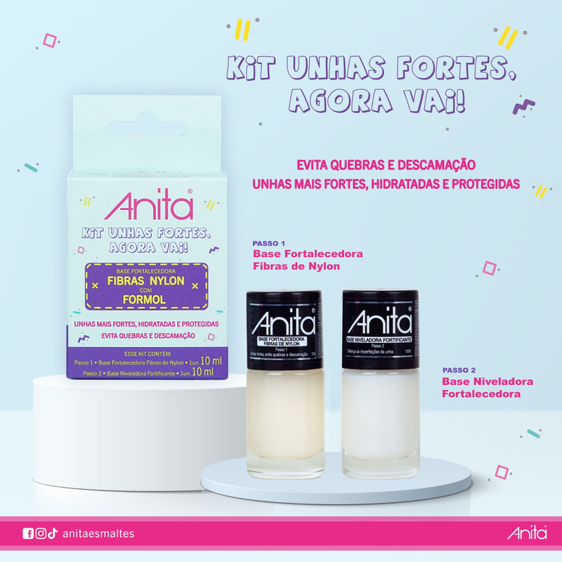 Esmaltes Anita - Unhas Fortes, Agora Vai! em Oferta na Shopee